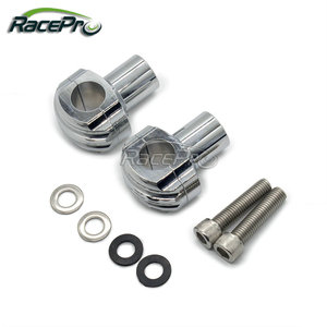 Elevadores de manillar de motocicleta de 1 ", abrazadera de calavera para Honda Suzuki Yamaha Kawasaki <span class=keywords><strong>KTM</strong></span> y <span class=keywords><strong>Harley</strong></span> <span class=keywords><strong>Davidson</strong></span> Cruisers - Product Image 1