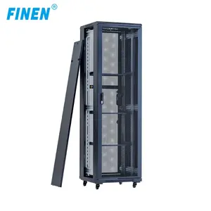 Finen Factory 19 Inch Floor Standing Electronic Rack Cabinet Networking Storage Cabinet 18u 24u 47u