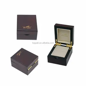Fa Cadbro Small Size Brown Unfinished Wood Matt Lacquering FInish Wooden Jewelry Packaging Box