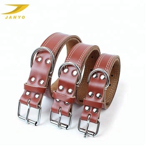 <span class=keywords><strong>Collar</strong></span> de perro de cuero genuino hecho a mano, alta calidad, resistente a la abrasión, venta al por mayor - Product Image 2