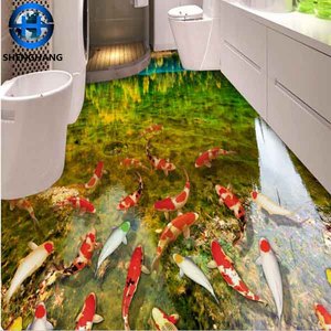 Italiano 3d prezzo di piastrelle di ceramica, pavimento di piastrelle oceano di colore blu, bagno mattonelle di pavimentazione - Product Image 2