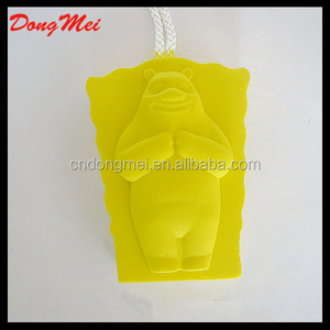 Oso encantador/<span class=keywords><strong>mono</strong></span>/ardilla forma animal diseño esponja de baño del cabrito, muestra gratis de baño del bebé esponja - Product Image 1