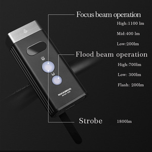 Luce <span class=keywords><strong>Anteriore</strong></span> per Bicicletta ROCKBROS 1800Lm Faro con 2 LED Ricaricabile Lampada Lanterna Torcia Accessori per <span class=keywords><strong>Bici</strong></span> - Product Image 5