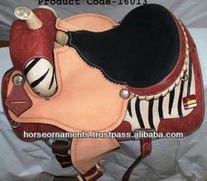 Selle de cheval de style occidental en cuir DD de haute qualité avec siège de cheveux Fabrication supérieure pour l'équitation - Product Image 5