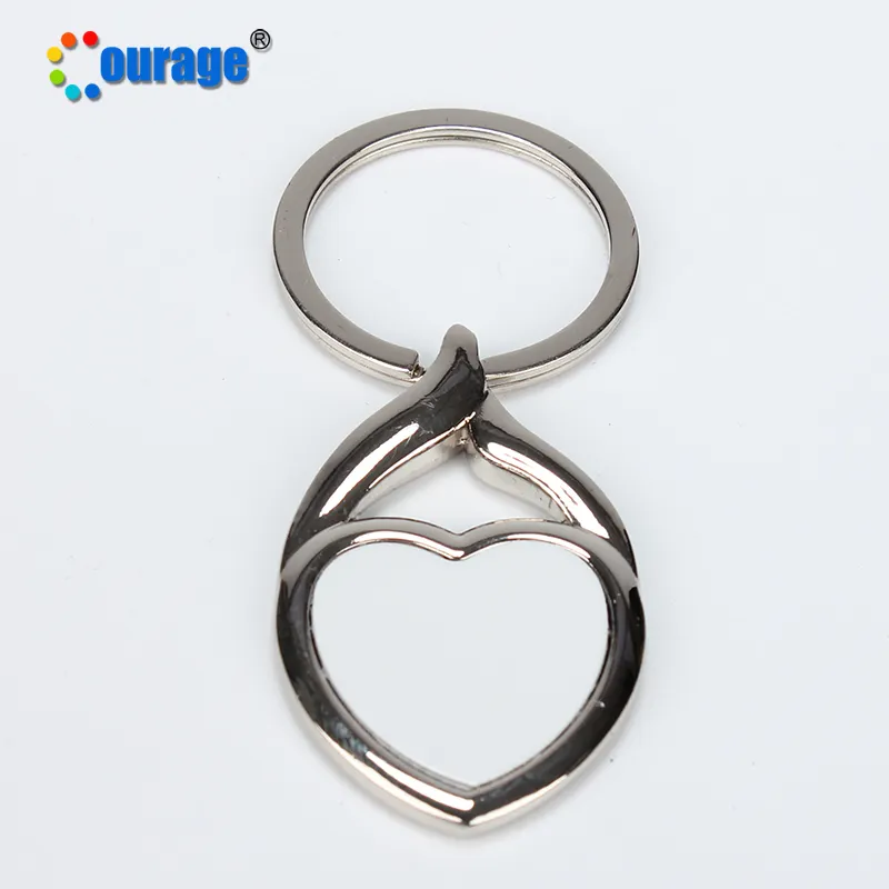 Unique design classical style metal keychain, blank key chain for sublimation printing