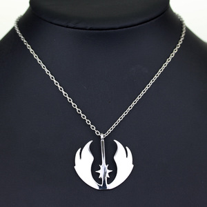 Nouveau collier de mode avec pendentif étoile <span class=keywords><strong>creuse</strong></span>, ordre Jedi, film Star Wars - Product Image 6
