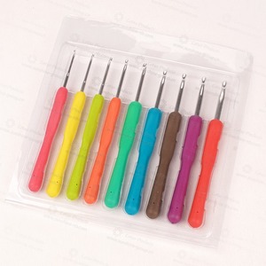Best Selling Soft Rubber Handle <strong>Crochet</strong> <strong>Hooks</strong>, New Design 9 Pcs Aluminum <strong>Crochet</strong> <strong>Hook</strong> <strong>Set</strong> - Product Image 4
