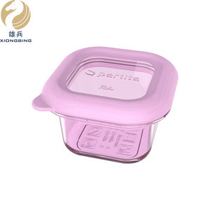 Eco-friendly Silicone Baby Food Storage Box With Lid, Baby Food Container