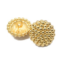 Bouton de couture miniature noir en métal imprimé perle, 2 trous, sur mesure, en zamac de luxe, pour chemisier plat, pour enfants