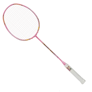 Launch X7-raqueta de bádminton para jugadores aficionados, producto de nueva fórmula, fibra de carbono personalizada, color rosa