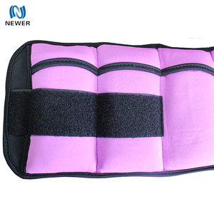 Venta al por mayor de alta calidad 1kg 2kg 3kg de arena de hierro impermeable extraíble ajustable Rosa <span class=keywords><strong>neopreno</strong></span> brazo pierna muñeca tobillo pesos - Product Image 4