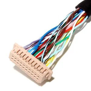 Arnés de cables de fabricante, máquina de clavos con Clip, Molex 2510 conector de servicio, montaje de Cable Rf Dupont personalizado