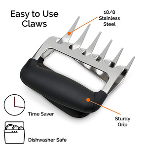مخالب ولفيرين مسحوبة لتمزيق لحم الخنزير شعار مخصص للأماكن الخارجية ، شوك وعصي للشواء - Product Image 2