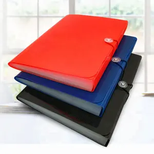 A4 Size Plastic PP Expanding Documents Folder Poly Files BAG 12 Dividers With Elastic Closure