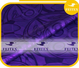 Nouvelle Arrivée Africaine Tissu Tissu Guinée Brocade FEITEX Parfum De Mode Violet Bazin Riche - Product Image 4
