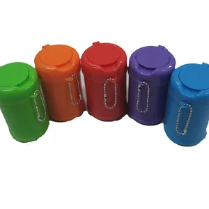 Mini canister bebê molhado toalhetes com chaveiro corrente