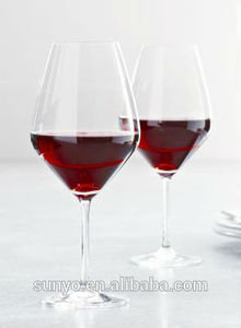 Venta caliente soplado a mano de <span class=keywords><strong>cristal</strong></span> de plomo- gratuita de vino tinto de vidrio taza conjunto/cristalería - Product Image 1