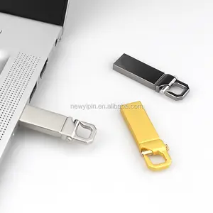 Vero e proprio Mini Metallo Piccolo USB Flash Drive di Memoria del USB 2.0 4GB 8GB 16GB 32GB Pen Drive appendere Fibbia della Penna del Pollice del Bastone di Auto USB Flash Drive