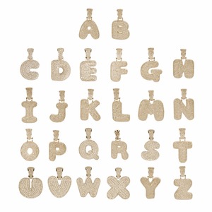 BES Hip Hop ciondolo 26 lettere <span class=keywords><strong>collana</strong></span> Micro pavimentata CZ alfabeto Charm Collier <span class=keywords><strong>collana</strong></span> personalizzata da <span class=keywords><strong>uomo</strong></span> Hiphop gioielli - Product Image 2