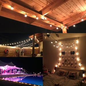 Waterdichte Outdoor 25ft 25 Wolfraam Filament Edison G40 Globe Bollen String Licht Voor Bruiloft, Feest, Tuin, Patio,