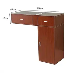Wholesale Wall Mount Beauty Salon Spa Mirrors Barber furniture Station Dressing Table Hair Styling Station Desk