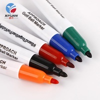 Bon marché Mini marqueur permanent pour le golf Marqueur de peinture étanche multicolore avec logo personnalisé pour le bois, le métal, le verre et la céramique