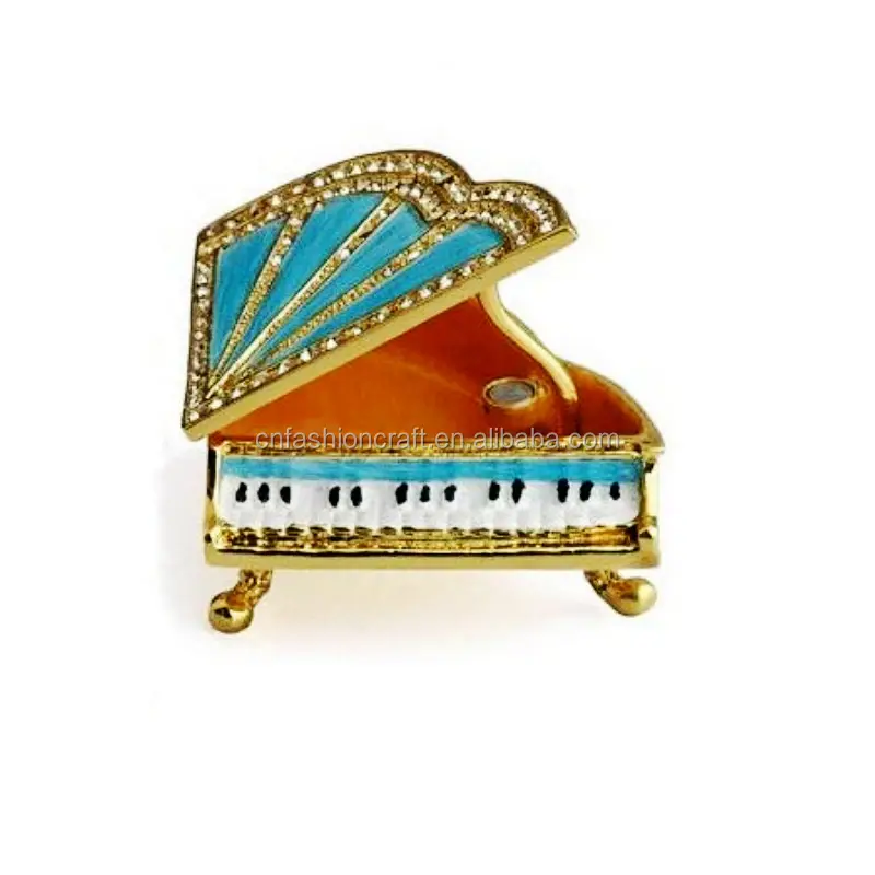 Kotak Hadiah Suvenir Pernikahan, Kotak Perhiasan Piano Enamel