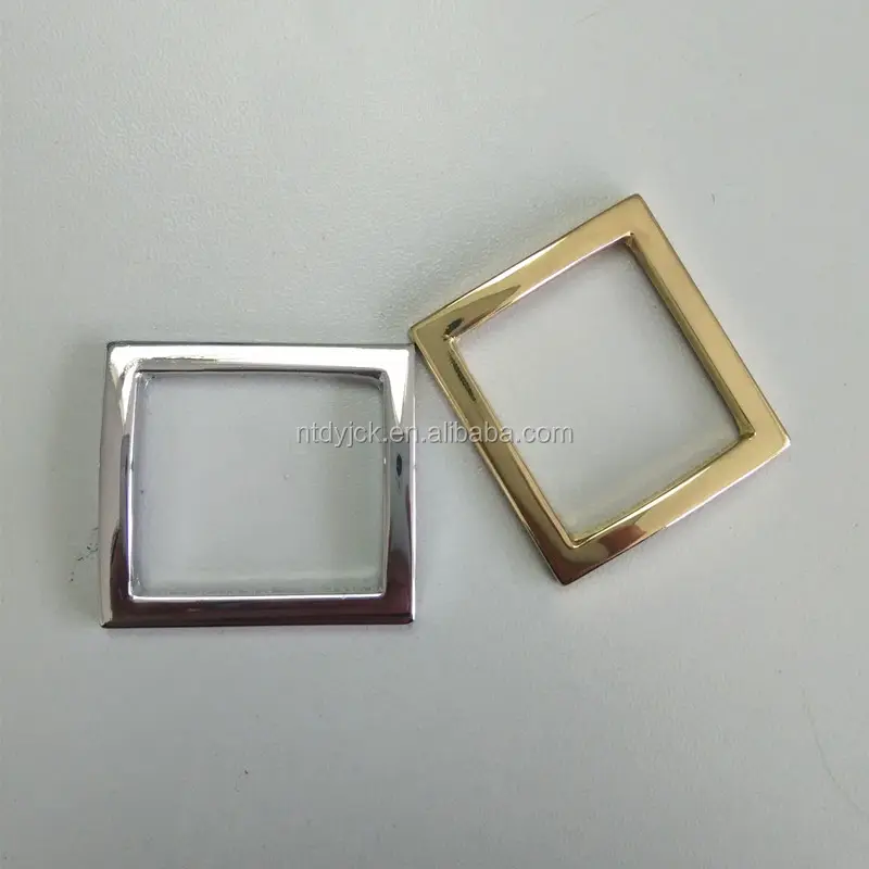 Hardware dorato fibbia in metallo anello quadrato per la borsa