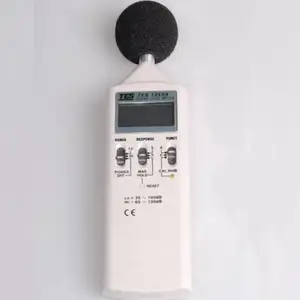 TES1350A Pengukur Level Suara, Penguji Kebisingan (35 ~ 130 DB) dengan Kalibrator Suara Bawaan, Tes Kebisingan Resolusi 0,1db