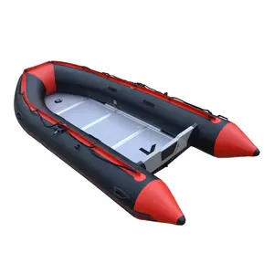 2021 Năm 4 Người Giá Rẻ Red Đen Inflatable Thuyền Động Cơ Thuyền