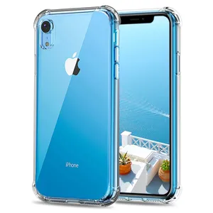 Helder Transparant Shockproof Soft Tpu Bumper Case Back Cover Voor Iphone Xr