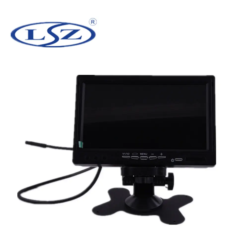 Top mounting TFT color 7 inch car bus monitor 24v with DVI VGA HDMIed input