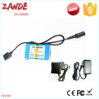 Leicht gewicht und klein 12V 5V Li-Ionen wiederauf ladbare Polymer batterie AC Aadpter US/EU/UK/AU 12V 1800mAh/5V 6800mah USB-Ausgang