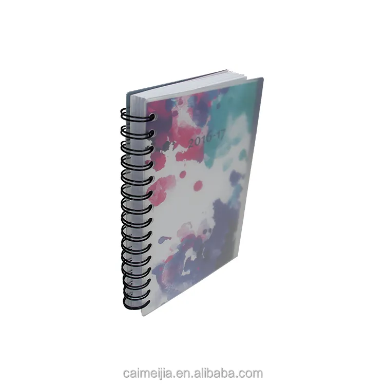 oem novelty new rose printed chinese pvc diary note book printing