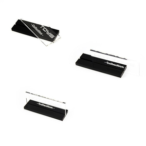 Chất lượng cao Rõ Ràng In Ấn Của Bạn Logo <span class=keywords><strong>Acrylic</strong></span> Tên Tấm Với bộ Màu Đen - Product Image 2