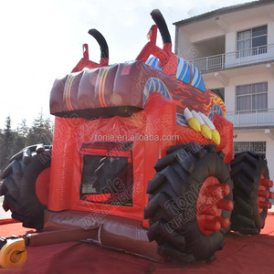 Casa inflable popular de la despedida del camión de monstruo / gorila inflable del tractor / castillo animoso de los puentes en - Product Image 4
