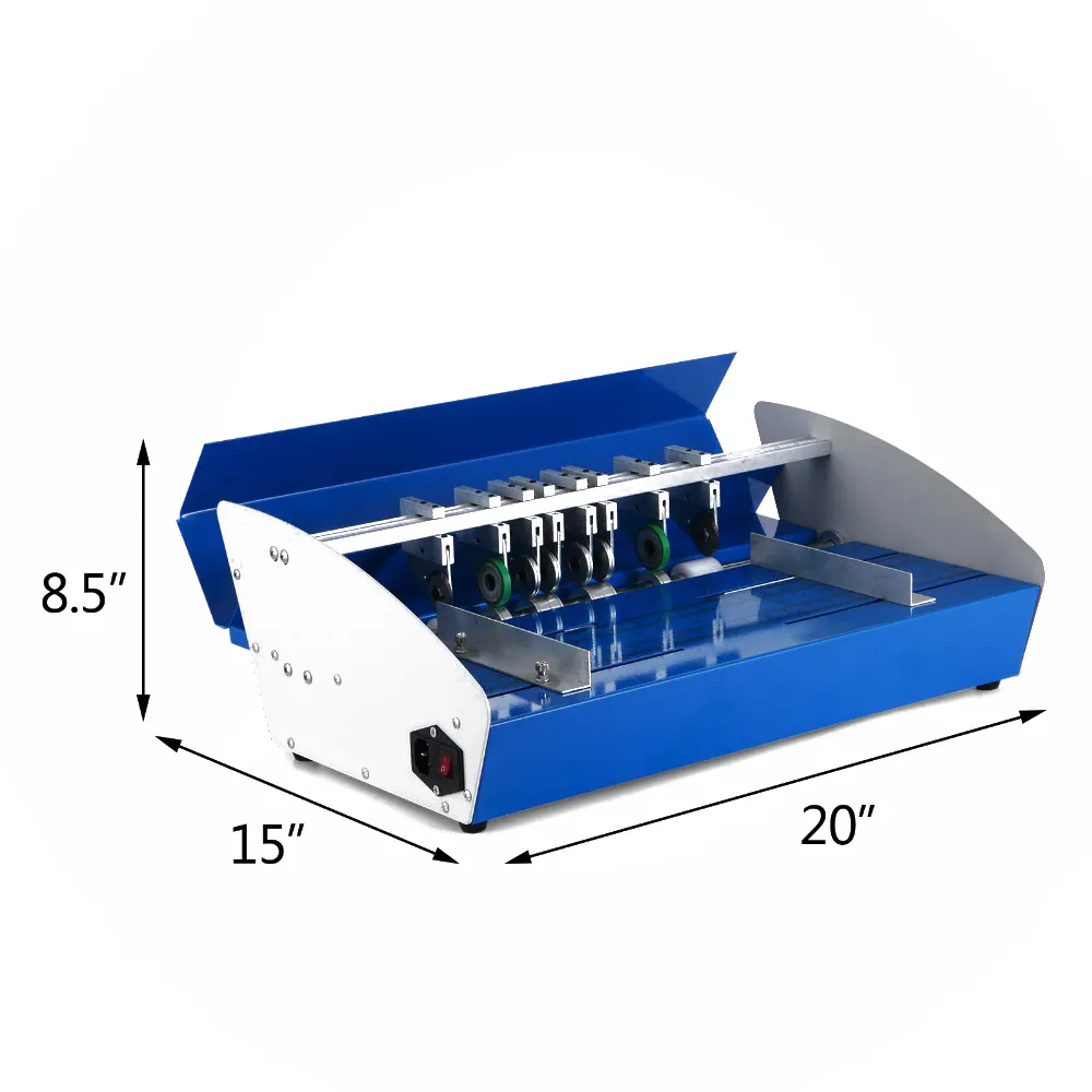 Nuevo Metal 3-en-1 460mm, 18mm, "Creaser perforadora de papel eléctrica máquina de plegado