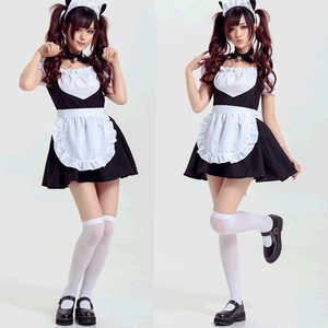 Onen instyles <span class=keywords><strong>pas</strong></span> <span class=keywords><strong>cher</strong></span> carnaval sexy femmes halloween maid lolita cosplay maid costume outfit - Product Image 1