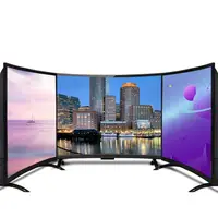 Fabriek Goedkope Prijs 55 65 Inch Gebogen Tv Scherm Led Usb Audio Video Toslink Ondersteuning Vga 4K Wifi Smart tv