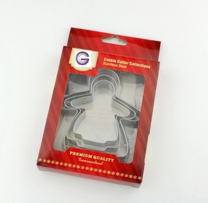 Ensemble de 3 <span class=keywords><strong>emporte</strong></span>-pièces/moules à biscuits en forme d'<span class=keywords><strong>ange</strong></span> de Noël en acier inoxydable 18/0 - Product Image 5