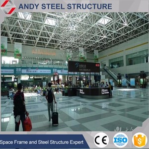 Estructura de acero para techos espaciales, fábrica de estructuras de acero en China, construcción rápida de techos de acero para aeropuertos. - Product Image 3