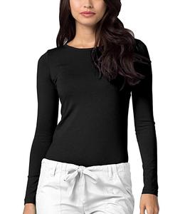<span class=keywords><strong>T</strong></span>-<span class=keywords><strong>Shirt</strong></span> à manches longues pour femmes, vêtement chinois bon marché, uniforme blanc, sous-vêtements, à col ras du cou, 2020 - Product Image 5
