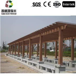 装饰户外防紫外线中式 pergola 易安装 wpc pergola