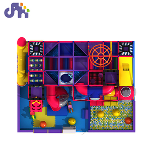 Usine de Guangzhou fournitures de Domerry espace thème toboggan fosse <span class=keywords><strong>à</strong></span> <span class=keywords><strong>balles</strong></span> enfants en bois <span class=keywords><strong>Jungle</strong></span> Gym labyrinthe aire de jeux intérieure - Product Image 4