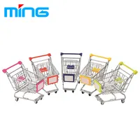 Mini Shopping Trolley for Children, Metal Toy, Gift