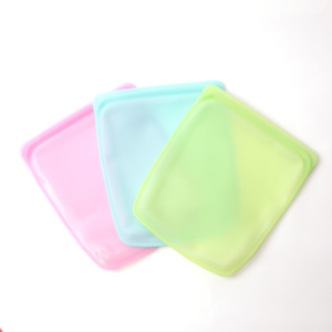 ถุงซิลิโคนเก็บอาหารแบบนำกลับมาใช้ได้,ถุงซิปสำหรับแช่แข็งเก็บรักษาอาหารสดถุงบรรจุภัณฑ์ผนึกสุญญากาศ - Product Image 4