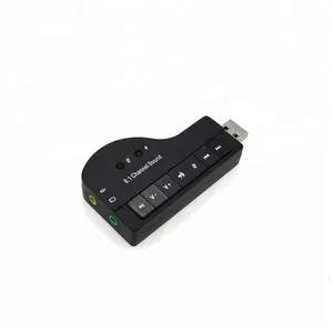Bên ngoài 3D Ảo Âm Thanh 8.1 Kênh USB 2.0 Card Âm Thanh Sound Adapter