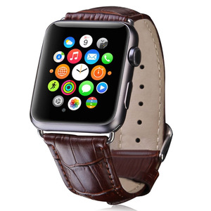 Cinturino orologio in <span class=keywords><strong>pelle</strong></span> di <span class=keywords><strong>coccodrillo</strong></span> di lusso per cinturino Apple Watch Band cinturino fibbia cintura per IWatch - Product Image 4