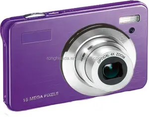 fashional sales promotion portable 4x optical zoom 15MP 2.7 inch digital camera