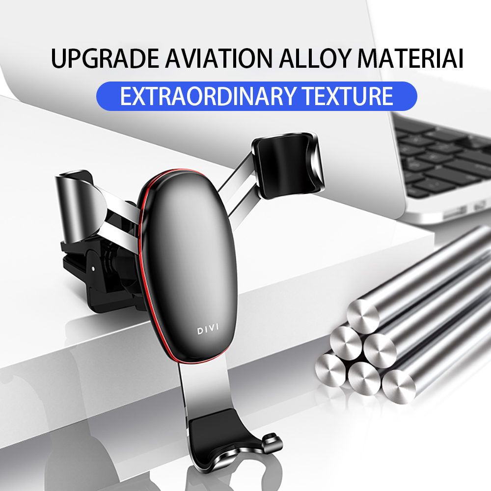 Автомобильный держатель для телефона OEM Gravity, бесшумный держатель для смартфона с креплением на вентиляционное отверстие, держатель для мобильных телефонов 4-6,5 дюйма